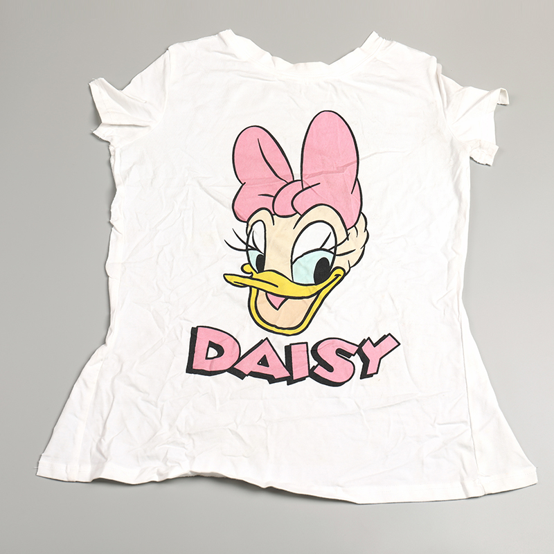 白色印花T恤棉抹布