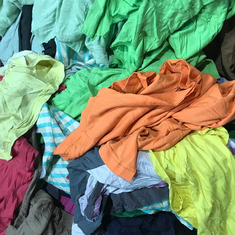 Colored T-shirt Cotton Rags